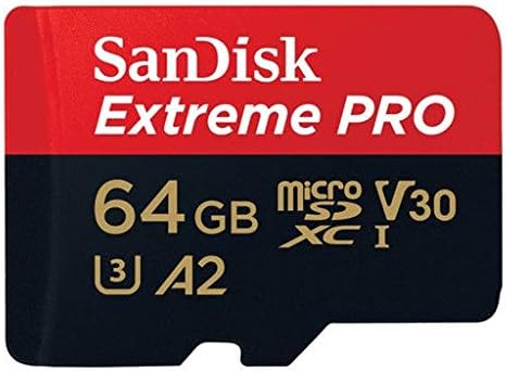 SanDisk Extreme Pro 64 GB microSD Hafıza Kartı DJI Mavic Mini 2 Drone ile Çalışır (SDSQXCG-064G-GN6MA) 4 K V30 A2 U3 SDXC Sınıf