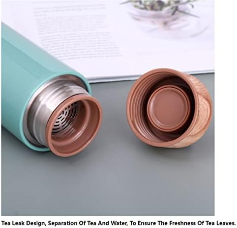 su ısıtıcısı Erkekler ve Kadınlar termos Kişilik Öğrenci Çay Bardağı Yaratıcı Taşınabilir 304 Paslanmaz Çelik Şişe termos (Renk: