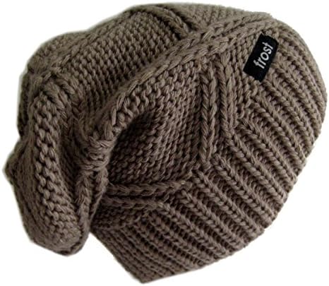 Frost Şapkalar Kadınlar için Hımbıl Beanie / Peluş Örme Kış Şapka Stocking Cap M113NF