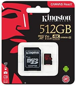Profesyonel microSDXC 512GB, SanFlash ve Kingston tarafından Özel olarak Doğrulanmış Samsung Galaxy A20eCard için çalışır.