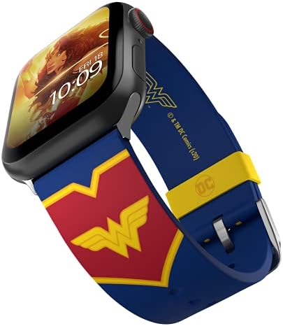 DC Comics-Wonder Woman Taktik Smartwatch Band-Resmi Lisanslı, Her Boyut ve Apple Watch Serisi ile Uyumlu (saat dahil değildir)