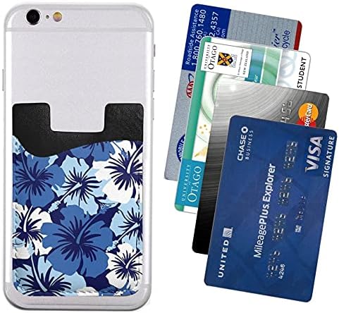 Mavi Ebegümeci Telefon kartı tutucu Cep Telefonu Sopa Kart Cüzdan Kol Cep Telefonu Geri Sopa Cüzdan