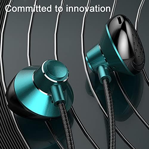 T3 Evrensel Kulak Kulaklık Ağır Bas 3.5 mm / Tip - C Kablolu Kumanda Spor mikrofonlu kulaklık Smartphone ile Uyumlu Mavi Tip-c