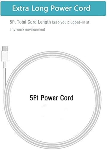 5V 3A USB C AC şarj cihazı Google WiFi Sistemi Yönlendirici NLS için uygun-1304-25 / 5Ft Kablo Güç Kaynağı Adaptör Kablosu