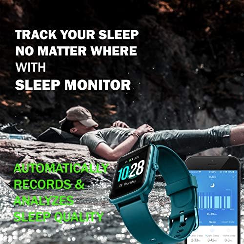 MCNNADİ Akıllı İzle Fitness Tracker [4 Ekstra Bantları ile / Sapanlar] Kalp Hızı / Uyku Monitör ve Stres Kontrolü, etkinlik
