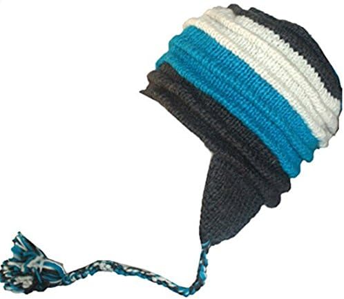 Agan Tüccarlar Yün Örme Bere Moda Polar Astarlı Kış Kulaklığı Şapka Soğuk Hava Dağcılık Kayak Uyar S / M