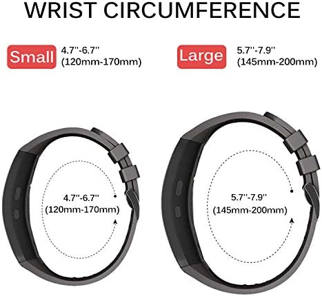 YSSNH Watch Band ile Uyumlu Samsung Dişli Fit2 / Dişli Fit2 Pro, yumuşak Silikon Aksesuarları Kayış Samsung için yedek Dişli