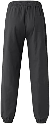 BEUU Kargo Sweatpants Mens için, Bahar Elastik Bel Streetwear Pantolon Düz Renk Slim Fit Casual koşucu pantolonu