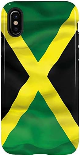 iPhone X ile Uyumlu Skinit Pro Telefon Kılıfı-Orijinal Olarak Tasarlanmış Jamaika Bayrağı Tasarımı