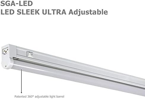 Jesco Aydınlatma SGA-LED-24/30w-SW 3000K Anahtarlı Şık Ayarlanabilir LED, Beyaz, 24
