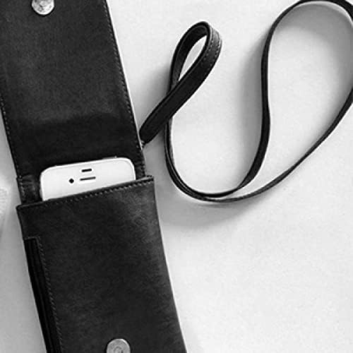 Şehir yıldız gece gökyüzü Art Deco hediye moda telefon cüzdan çanta asılı cep kılıfı siyah cep