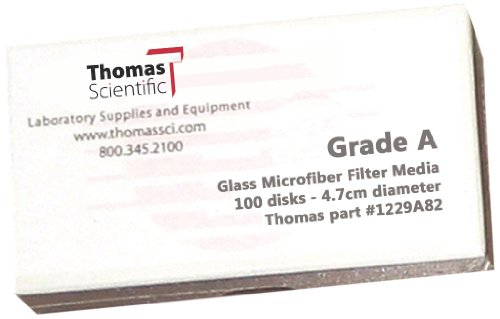 Thomas E5500 Borosilikat Cam Mikrofiber Filtre, 1,3 Mikron, Hızlı Akış, E Sınıfı, 5,5 cm Çap (100'lü Paket)