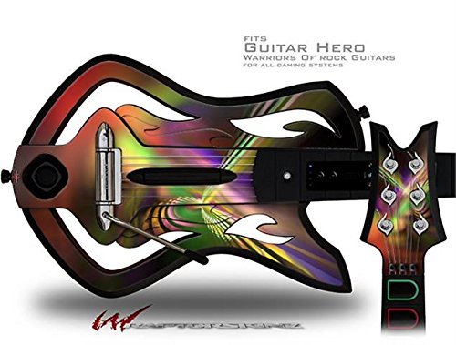 Prizmatik Çıkartması Tarzı Cilt-uyar Warriors Rock Guitar Hero Gitar (GİTAR DAHİL DEĞİLDİR)