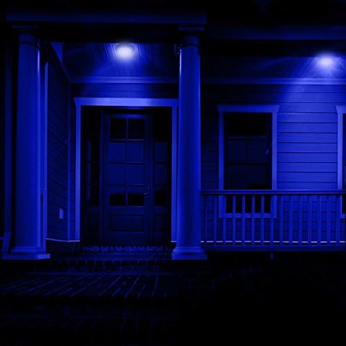 A19 Mavi LED Ampuller, JandCase tatil ışıkları, 8 W(60 W Eşdeğer), 400LM, Ev Dekorasyon için Mood Aydınlatma, yatak Odası,