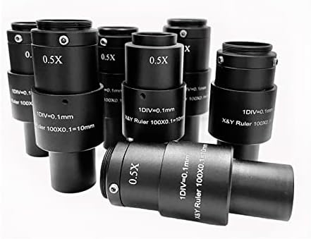 SDLSH Smikroskop Aksesuarları Yetişkinler için 0.5 X Optik Mikroskop Adaptörü Lens C-Mount Endüstriyel Kamera Mikroskop Azaltmak