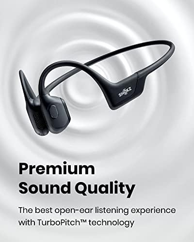 Shokz OpenRun Pro - Premium Kemik İletimli Açık Kulak Bluetooth Spor Kulaklıkları-Derin Tabanlı Egzersiz ve Koşu için Terlemeye