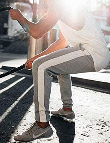 KEFITEVD erkek spor pantolonları Egzersiz Jogger Eşofman Altı Streç Slim Fit Koşu cepli pantolon