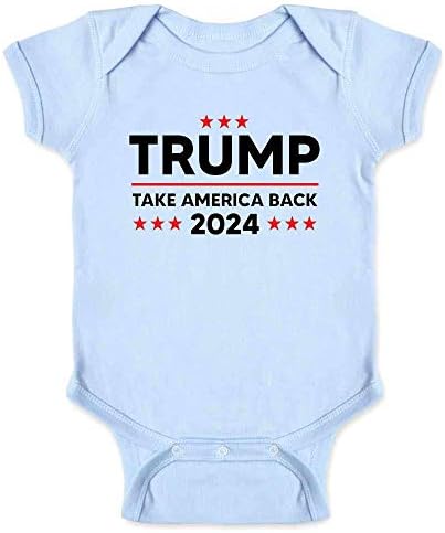 Donald Trump 2024 Amerika'yı Geri Al MAGA Bebek Erkek Bebek Kız Bodysuit