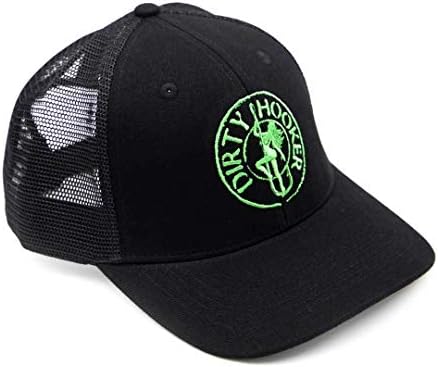 Neon Yeşili Yuvarlak Logolu Siyah Premium Şapka