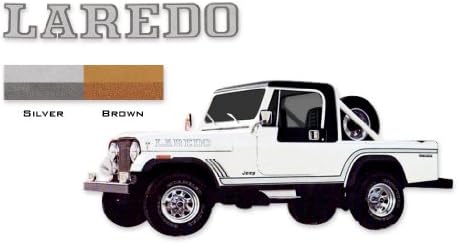 Phoenix Graphix 1985 1986 Jeep Scrambler Laredo CJ8 Çıkartmaları ve Çizgili Kiti için Yedek-Gümüş