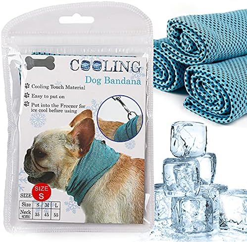 Köpek Anında Soğutma Bandana, Nefes Pet Eşarp Soğutma Yaka Köpekler için, Buz Havlu Bulldog için, Kediler Buz Yaka Yaz aylarında,