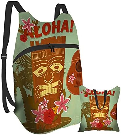 EKOBLA Hawaii katlanır taşınabilir sırt çantası hafif sırt çantaları kamp açık seyahat Polyester için