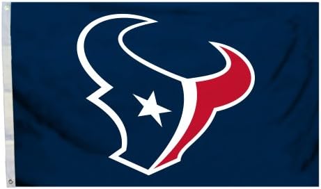 Fremont Kalıp NFL Houston Teksaslılar 3 Ft. X 5 Ft. Grommets ile bayrak, siyah, bir boyut