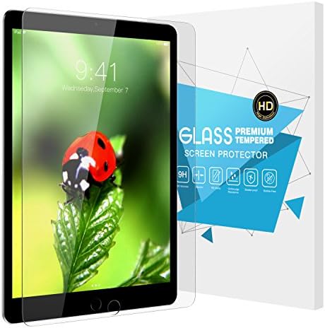 ıPad 2018 için Uyumlu TiMOVO Ekran Koruyucu, Çizilmez, Yüksek Çözünürlüklü Temperli Cam Filmi iPad 9.7 (2018/2017 Model), iPad