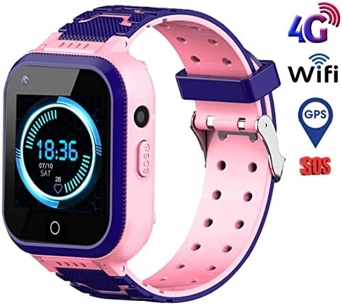 4G Çocuklar akıllı Saatler, IP67 Su Geçirmez LBS WiFi GPS Tracker Çocuk Smartwatch Telefon Görüşmesi için Erkek Kız, dokunmatik