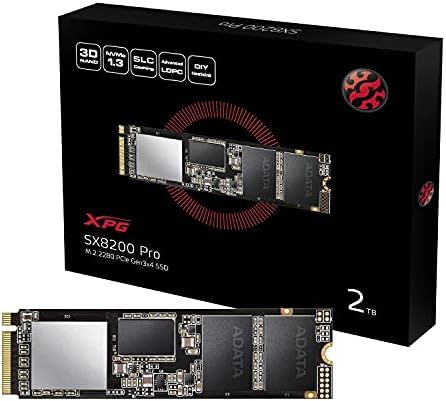 XPG SX8200 Pro 2 TB 3D NAND NVMe Gen3x4 PCIe M. 2 2280 Katı Hal Sürücü R / W 3500/3000 MB / s SSD