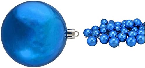 Decorations-32ct Kırılmaz Parlak Lüks Mavi Yılbaşı Topu Süsleri 3.25 - XMAS10