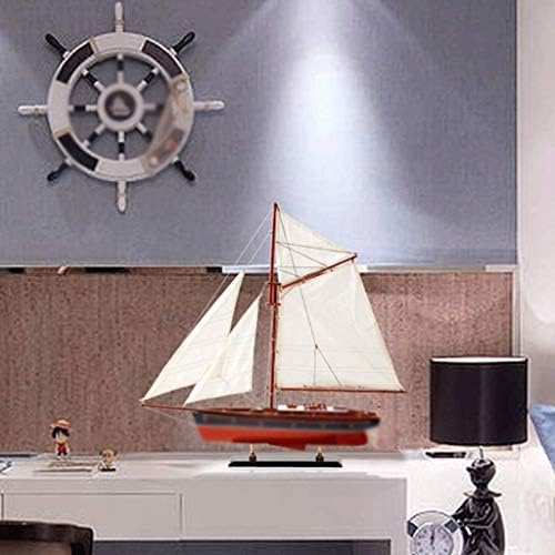 CHNOI Masaüstü Dekorasyon Ahşap Gemi Modeli Tekne Denizcilik Yelkenli Gemi Ev Masa Dekorasyon Dekor El Sanatları