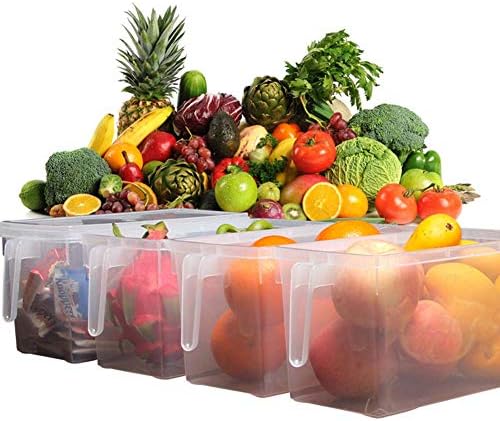 ekqw015l Kapaklı Gıda Saklama Kabı / Plastik Dondurucu Kapaklı Gıda Kapları / Şeffaf Buzdolabı Taze Saklama Kutusu Sebzelik