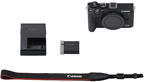 Canon EOS M6 Mark II Aynasız Dijital Fotoğraf Makinesi (Siyah) Sadece Gövde + Canon Omuz Çantası + 128GB Sandisk Hafıza Kartı
