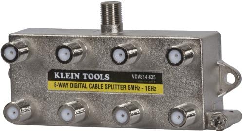 Klein Tools VDV814-635 Koaksiyel Ayırıcı-CATV, 8 Yollu, 5MHz-1GHz