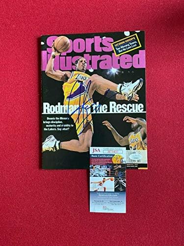 1999, Dennis Rodman, İmzalı (JSA) Sports Illustrated Dergisi (Etiketsiz) - İmzalı NBA Dergileri