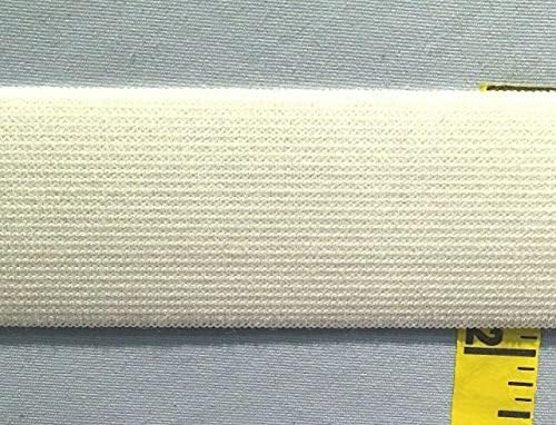 dantel Trim-Olmayan Rulo Elastik Kemer Elastik Sert Şerit Elastik 1-3/ 4 Beyaz 5 yds NR51 Kalite Hızlı