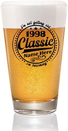 Prezzy Kişiselleştirilmiş Değil Eski Ben Klasik 1998 bira bardağı Vintage 24th Doğum Günü 24 Yaşında bira bardağı 16 oz